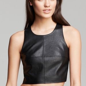 Bailey 44 Vegan Leather Crop Top M